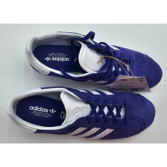Adidas Unisex Size 7 Energy Ink Purple Gazelle Low Top Ortholite Sneakers NWT - Picture 6 of 7